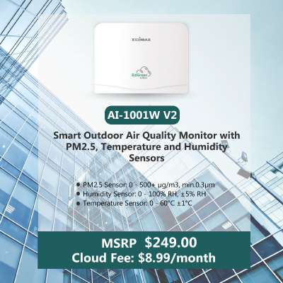 AirBox : Smart Air Quality Detector with PM2.5, Temperature and Humidity Sensors. Cloud : Connected to a proven, advanced cloud network 24/7 so you can check data anytime and anywhere. Push Notifications : Get immediate alerts when PM2.5, temperature and humidity levels are dangerous. Accurate : Hyperlocal real-time data at your location instead of regional averages. Analysis : Get data across different locations to understand trends, identify pollution hot spots or observe improvements over time.