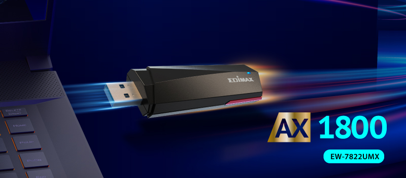 EDIMAX EW-7822UMX WiFi 6 AX1800 Dual-Band USB 3.0 (USB 3.2 Gen 1) Adapter