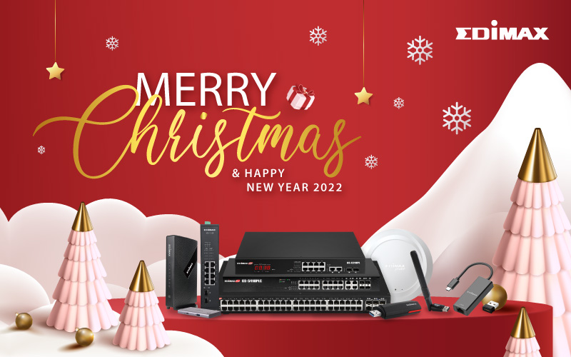 EDIMAX Merry Christmas and Happy New Year 2022!!