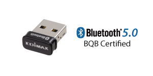 Edimax BT-8500 Bluetooth 5.0 BQB Certified, up to 3Mbps for non-stop wireless connectivity, Wide Compatibility, for desktop pc and laptop 