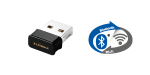 Edimax EW-7611ULB Bluetooth 4.0 + Wi-Fi N150 USB Adapter for non-stop wireless connectivity, Wide Compatibility, for desktop computer and Laptop