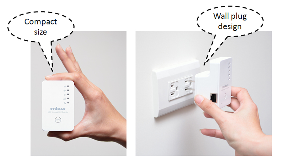 Edimax EW-7438RPn N300 Universal Smart Wi-Fi Extender/Access Point EW-7438RPn_compact_wallplug.jpg