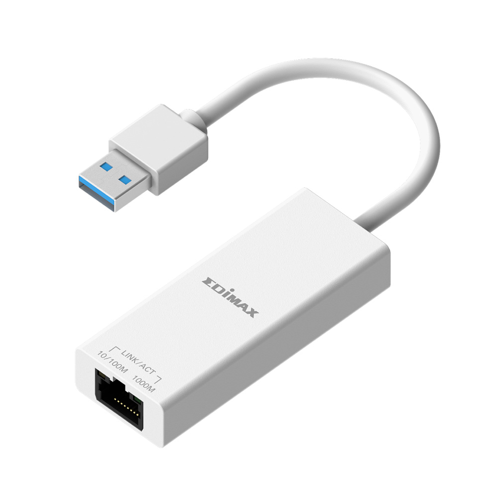 Adaptateur USB Type-C vers RJ45 + Hub USB 3.0 Edimax EU-4308
