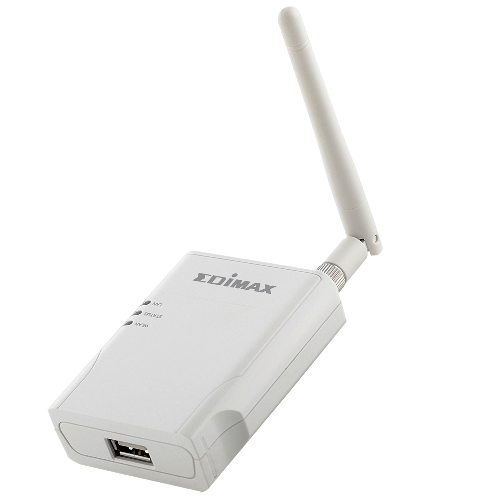 EDIMAX - Legacy Products - Print Server - Server di stampa wireless con 1  porta USB 2.0 per stampanti multifunzione (MFP)