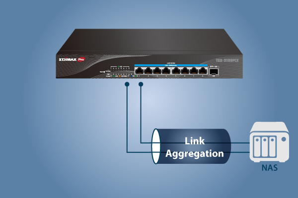 EDIMAX TGS-3109PLX 8-Port 2.5 Gigabit PoE++ 90W web smart switch with link aggregation